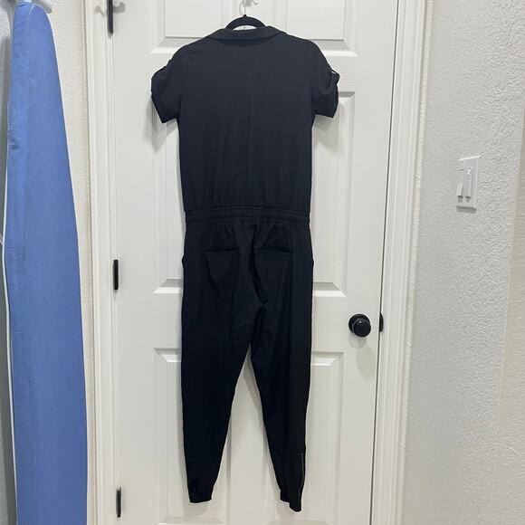 Albion Short Sleeve Jogger Jumpsuit XS Black - Picture 3 of 15
